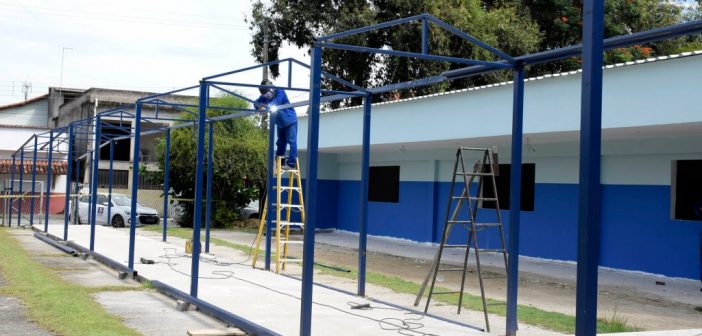 Obras nos Centros Esportivos São Caetano e Paraíso avançam em Resende