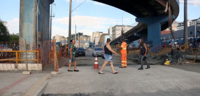 Nova avenida é liberada para melhorar fluxo do trânsito durante obras de asfaltamento no Centro