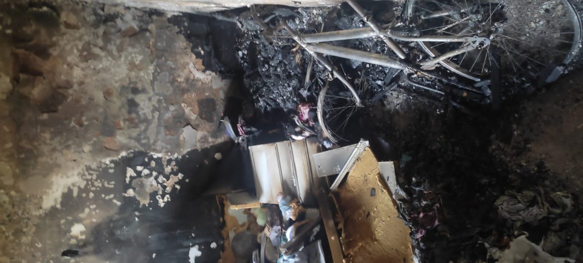 Perderam tudo após incêndio em Volta Redonda