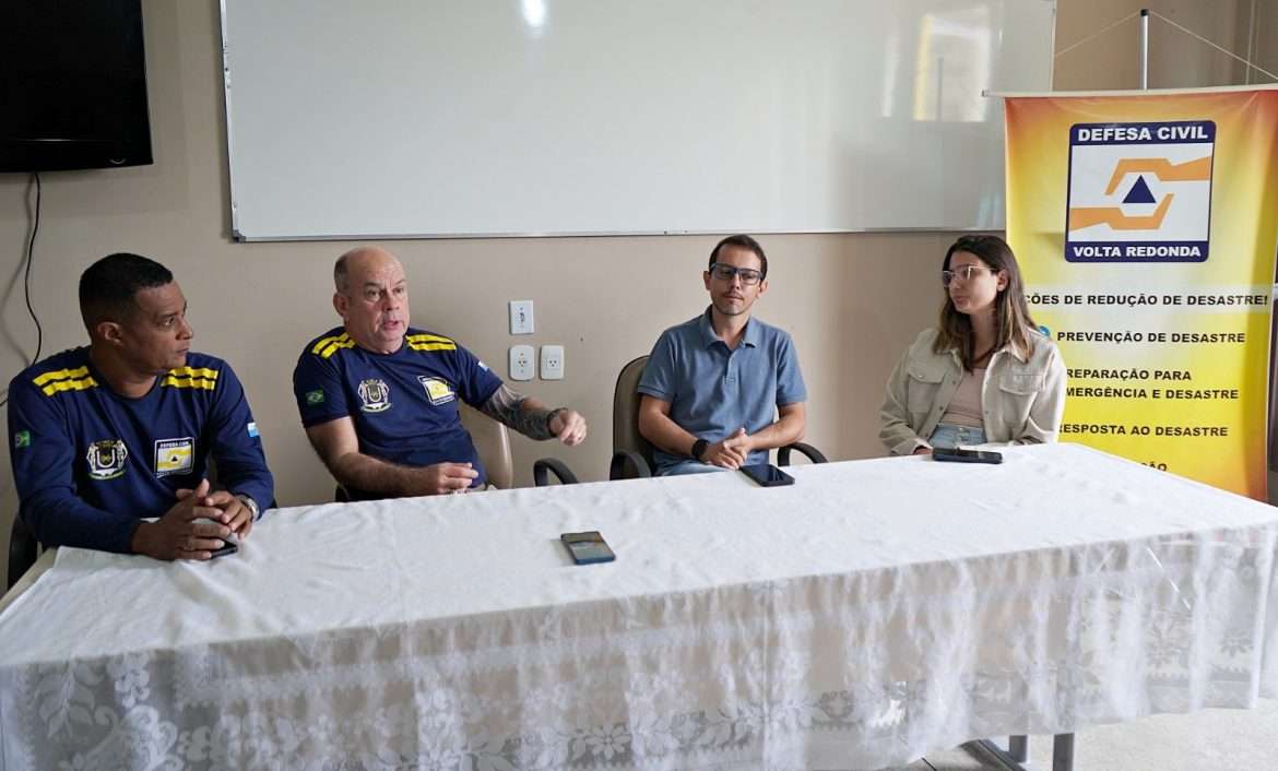 criação de plano de redução de desastres é discutida entre defesa civil e smma de volta redonda geraldo gonçalves secom11