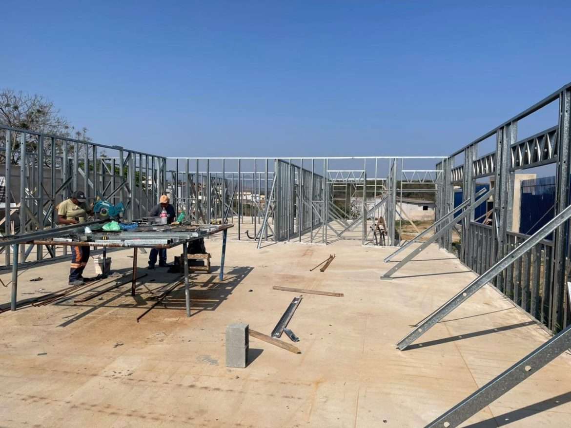 obra do novo cras roma, em volta redonda, entra em nova fase divulgação secom1