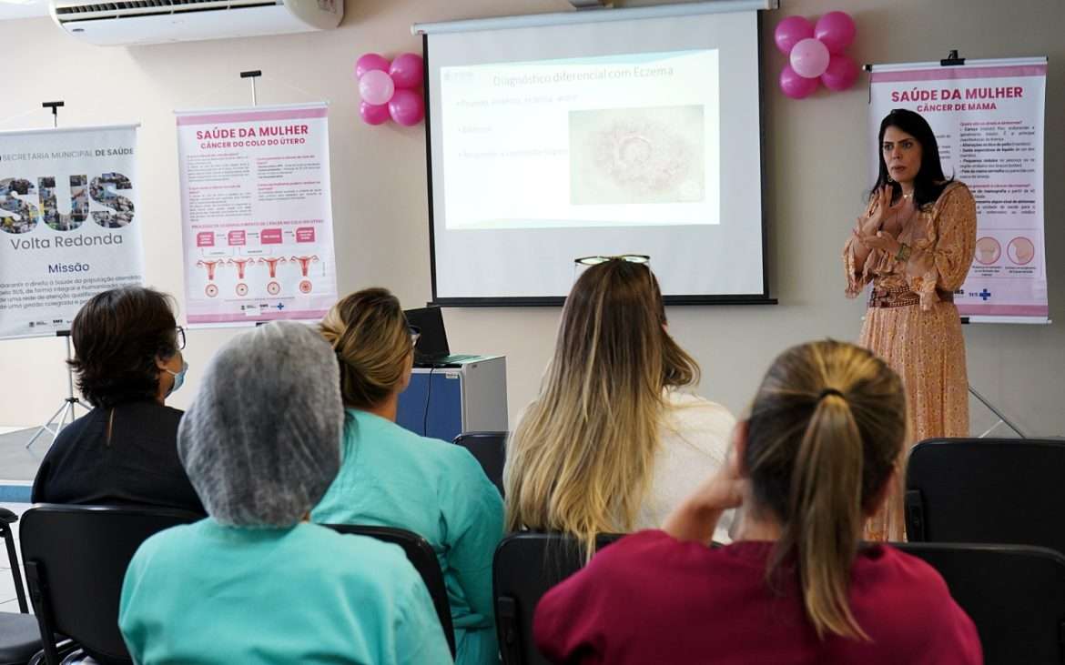 atividade em alusão à ‘primavera rosa’ é realizada no hospital do retiro, em volta redonda geraldo gonÇalves secom1