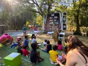 sete mil pessoas foram impactadas pela ‘biblioteca sobre rodas’ em volta redonda arquivo secom