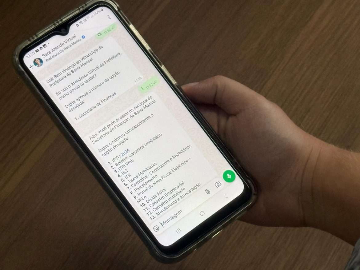 modalidade de atendimento por inteligência artificial é implantada em barra mansa felipe vieira