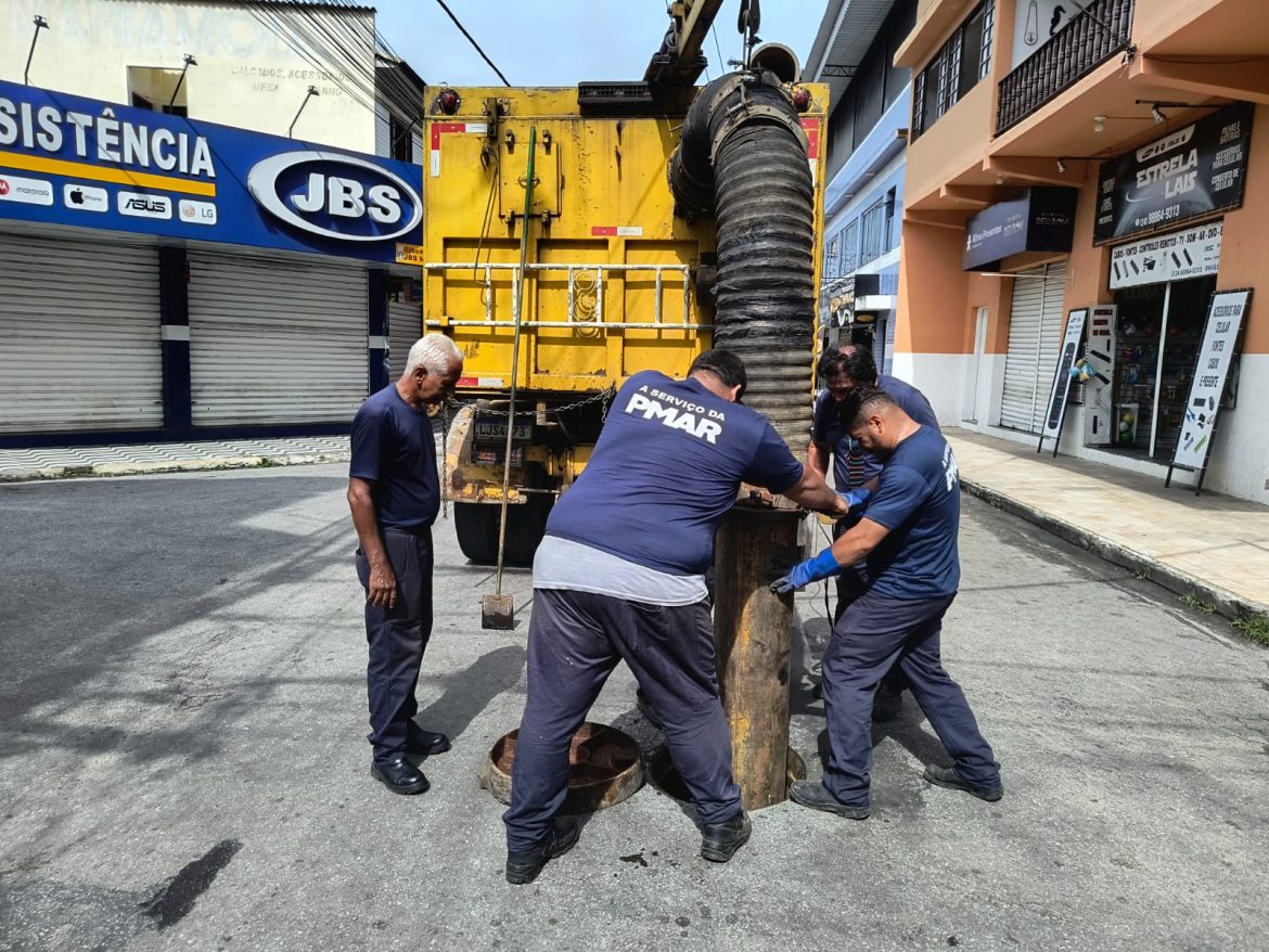 ação de prevenção de alagamentos é realizada pela prefeitura de angra divulgação1