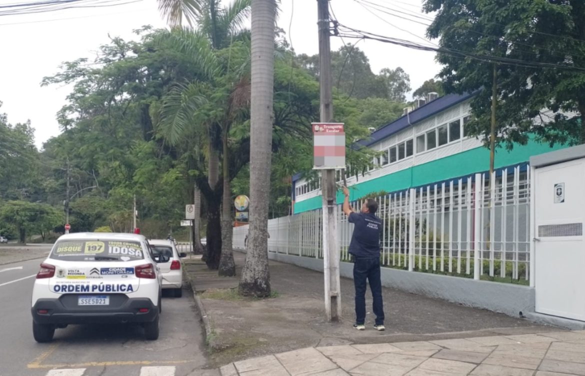 propagandas irregulares são retiradas das ruas de volta redonda em ação de combate a poluição visual divulgação semop1