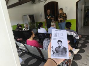 palestra sobre sífilis em itatiaia divulgação redes sociais