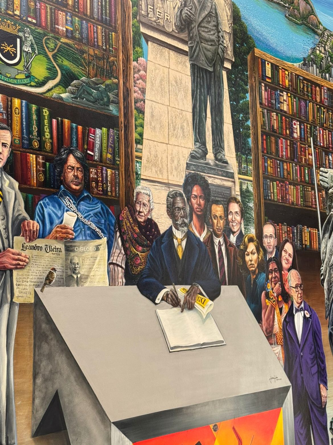 biblioteca municipal raul de leoni em volta redonda vai ganhar mural ‘a praça brasil’ divulgação secom1 biblioteca municipal raul de leoni em volta redonda vai ganhar mural ‘a praça brasil’ divulgação secom1