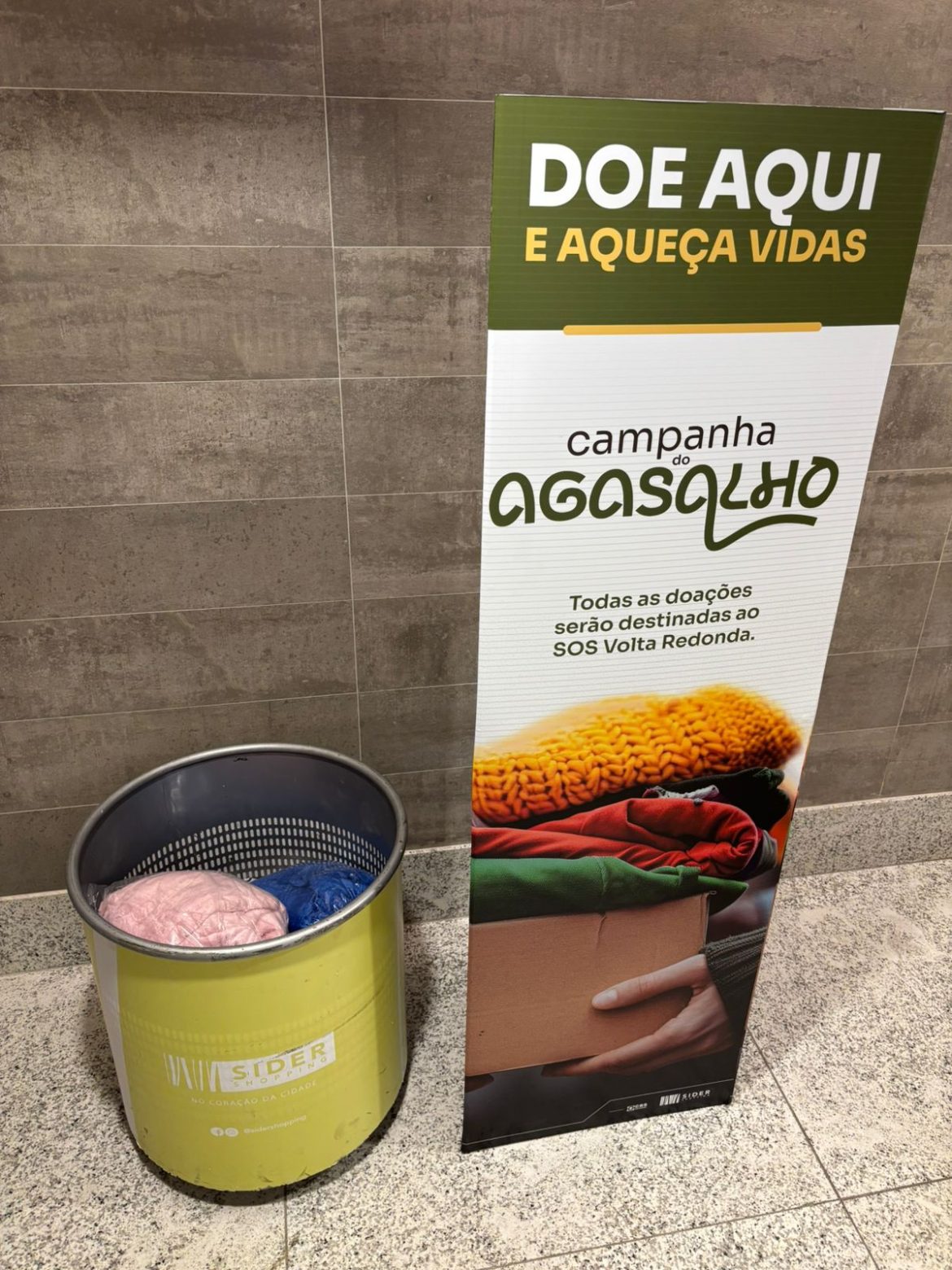 campanha do agasalho do sider shopping é prorrogada até o próximo dia 31 divulgação 1