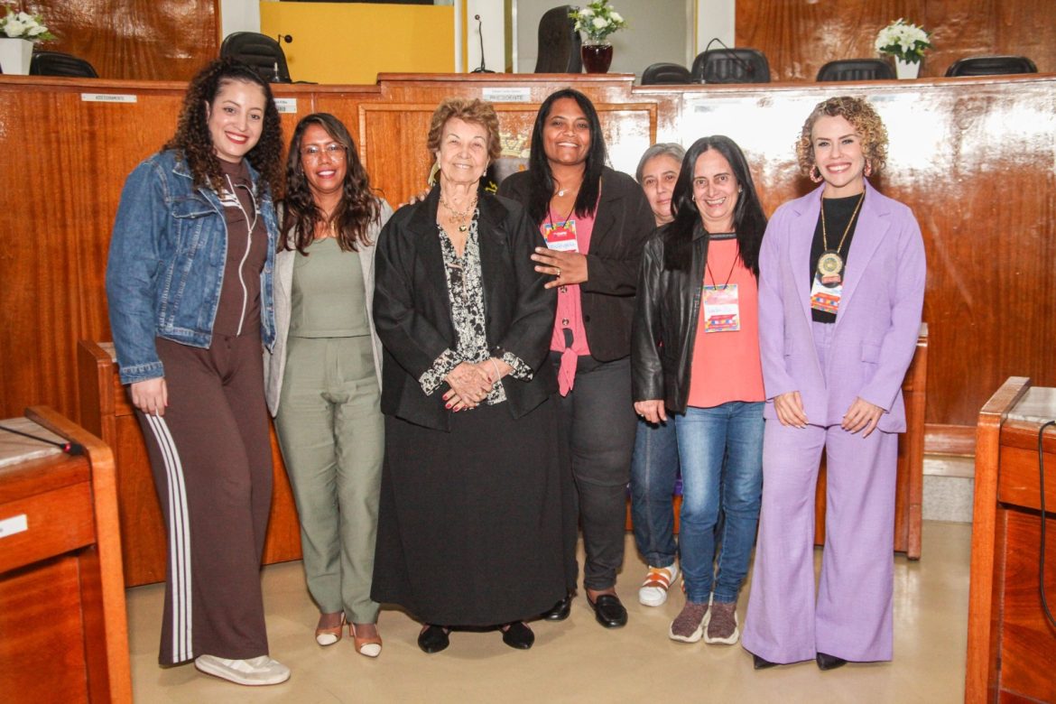 cerca de 250 mulheres na conferência municipal de políticas para mulheres de volta redonda divulgaççao pmvr11