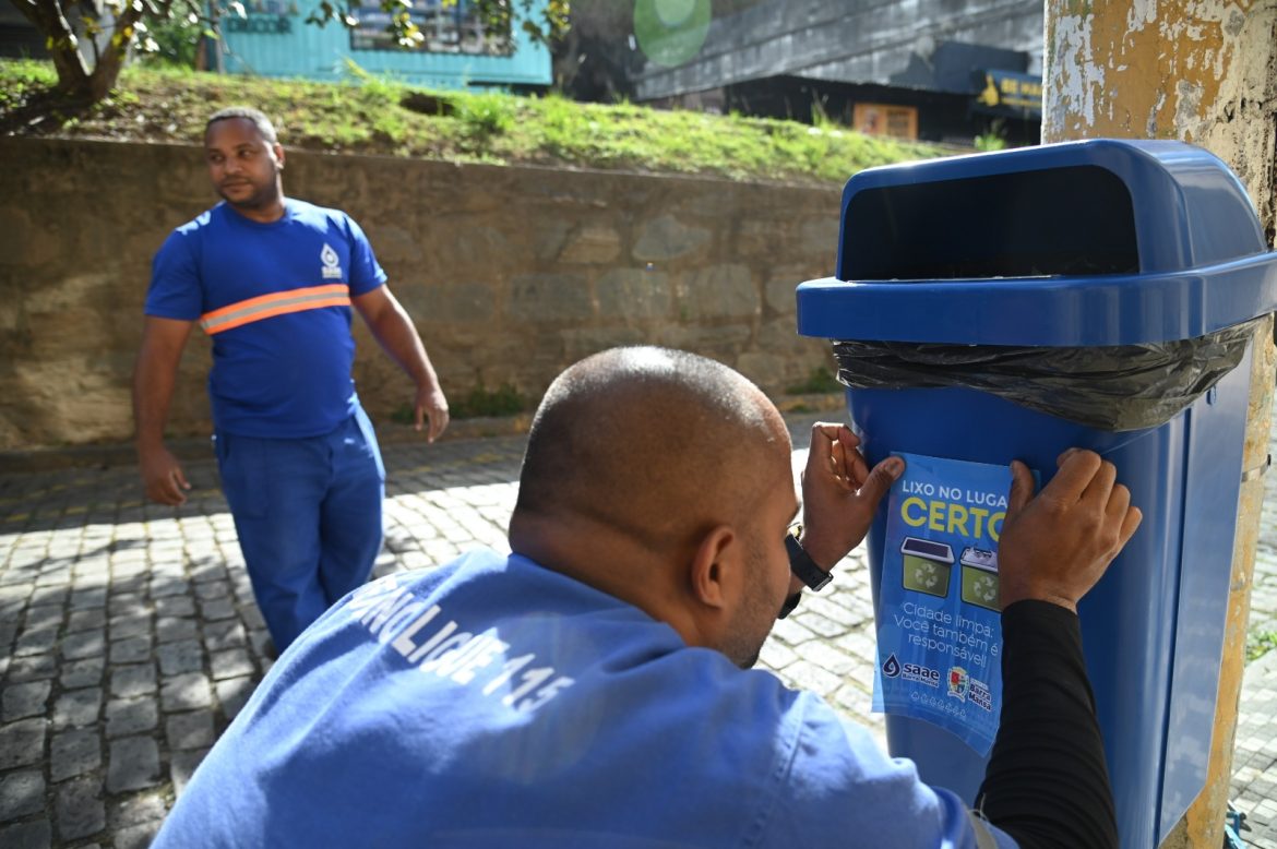 barra mansa inicia instalação e substituição de lixeiras gabriel borges pmbm