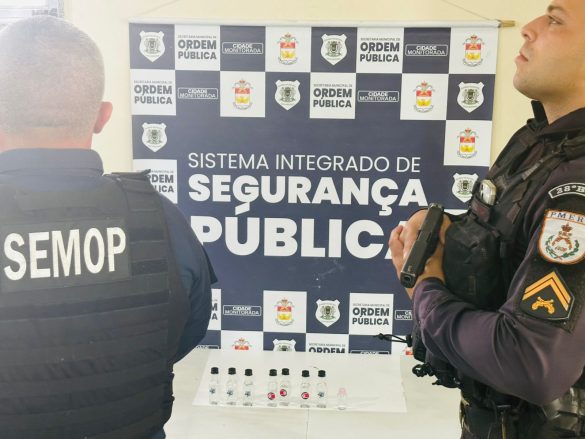 frascos de entorpecente são apreendidos por agentes do sistema integra do de segurança de vr divulgação semop