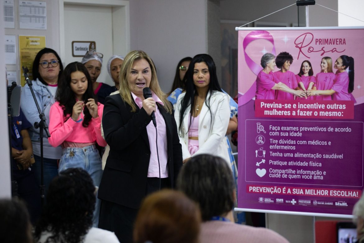 aberta em volta redonda a campanha primavera rosa com conscientização sobre a saúde da mulher cris oliveira pmvr13