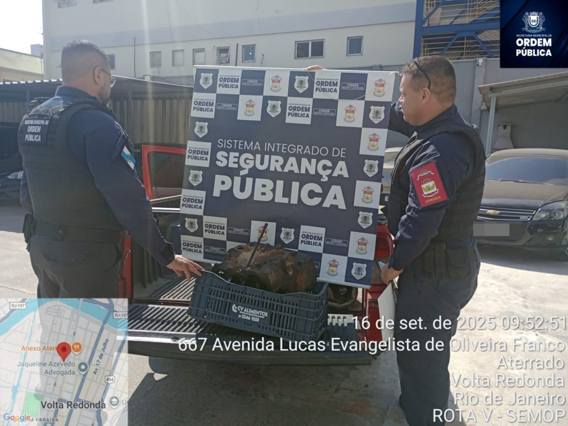 caminhonete com motor adulterado é apreendida em volta redonda divulgação semop11