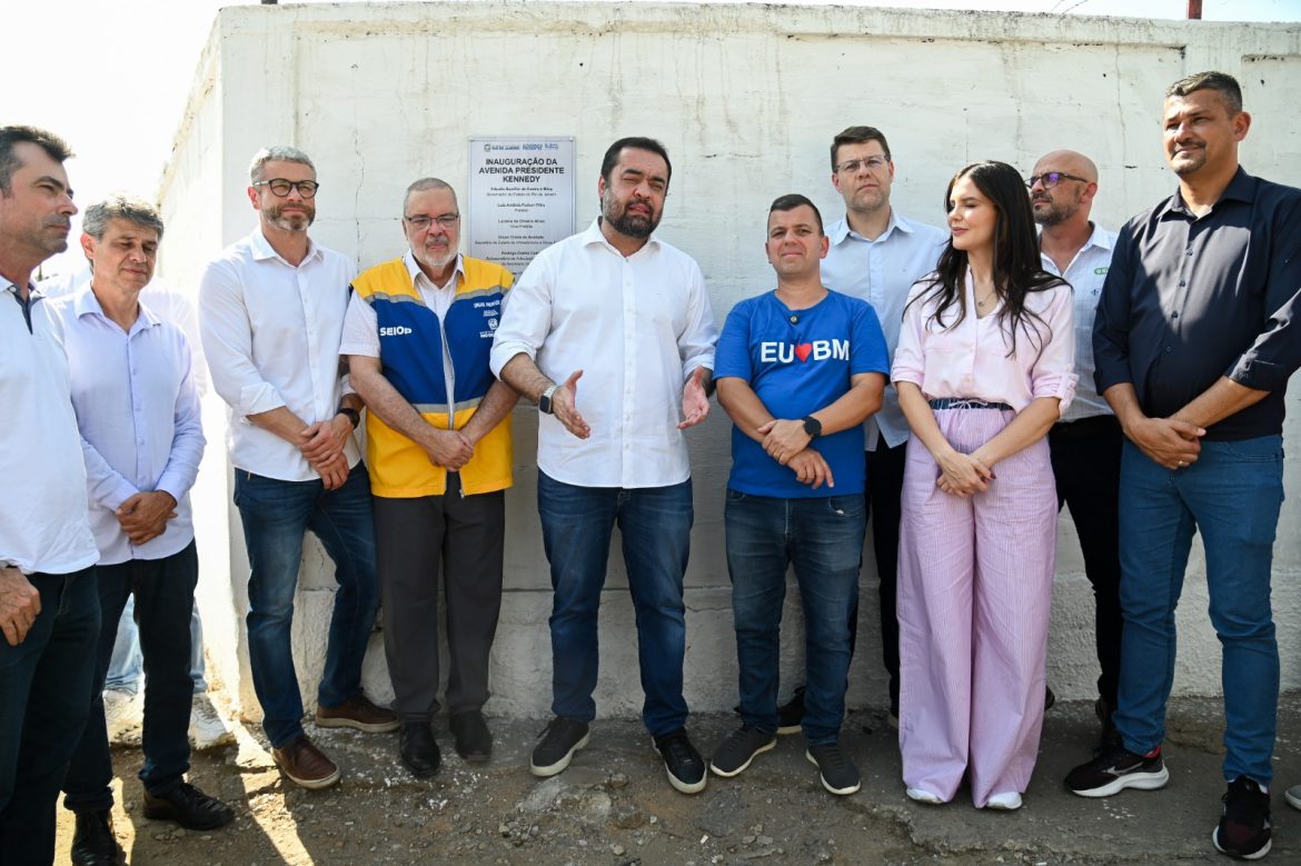 nova pavimentação da avenida presidente kennedy é inaugurada gabriel borges