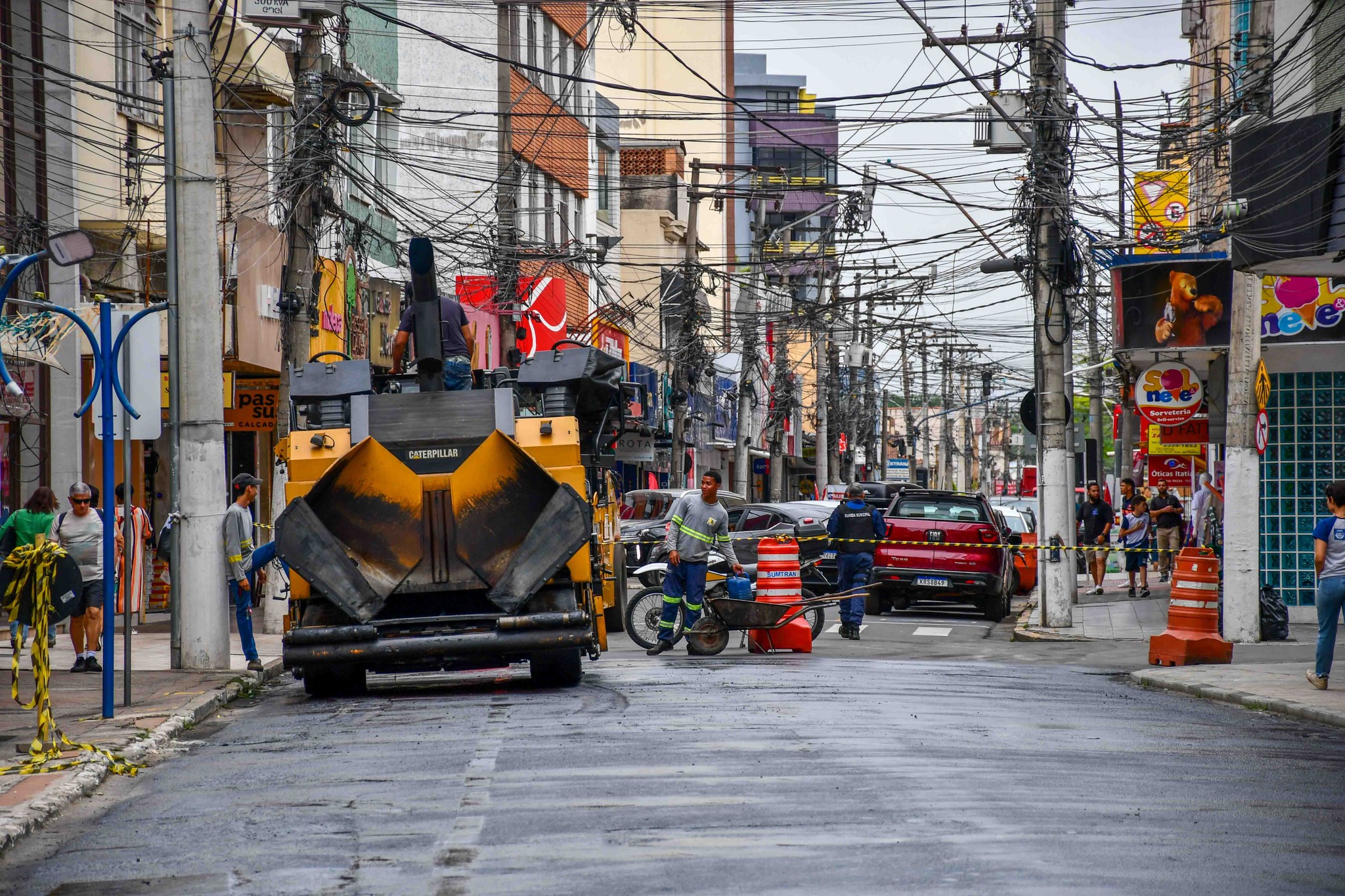 recapeamento asfáltico no campos elíseos divulgação redes sociais