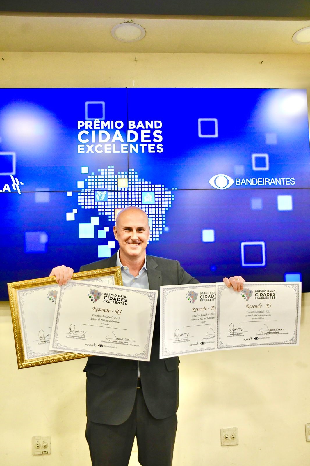 resende é destaque no prêmio band cidades excelentes 2025 divulgação pmr