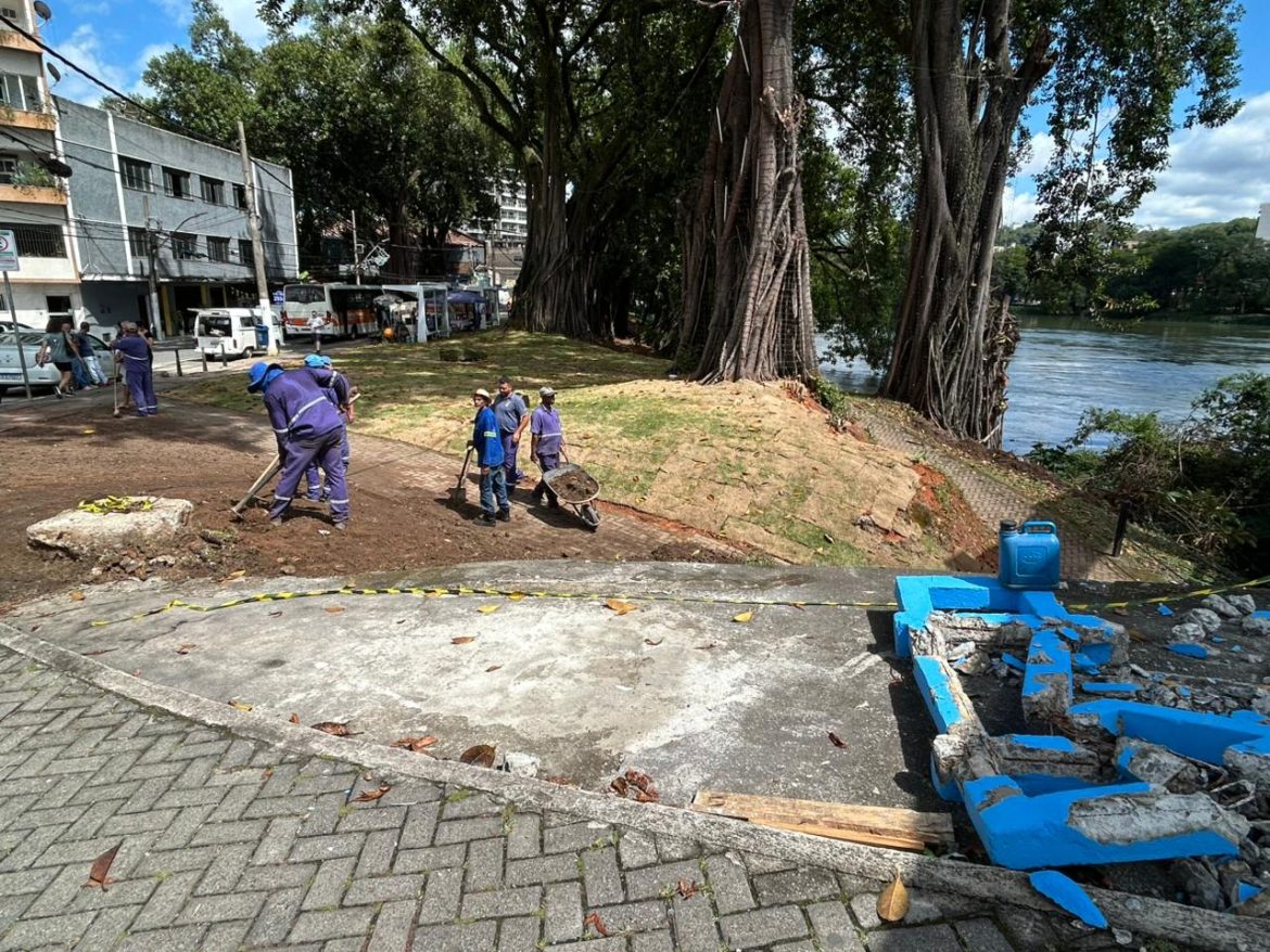 Área de acesso à ponte dos arcos, em barra mansa, recebe diversas melhorias leandro tavares111