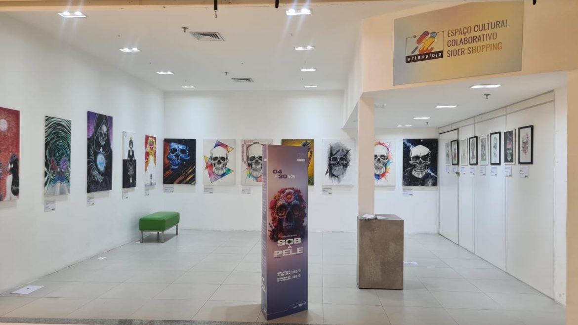exposição ‘sob a pele’ no sider shopping segue até o dia 30 para visitação divulgação