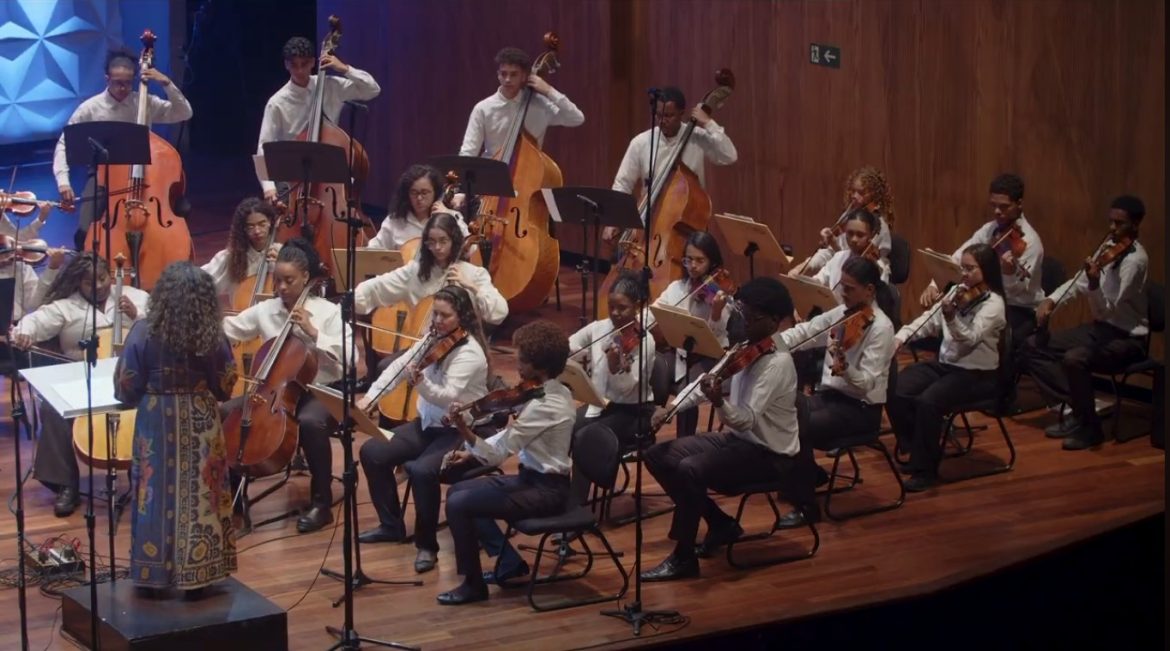 orquestra de cordas de volta redonda destacada reprodução secom 1