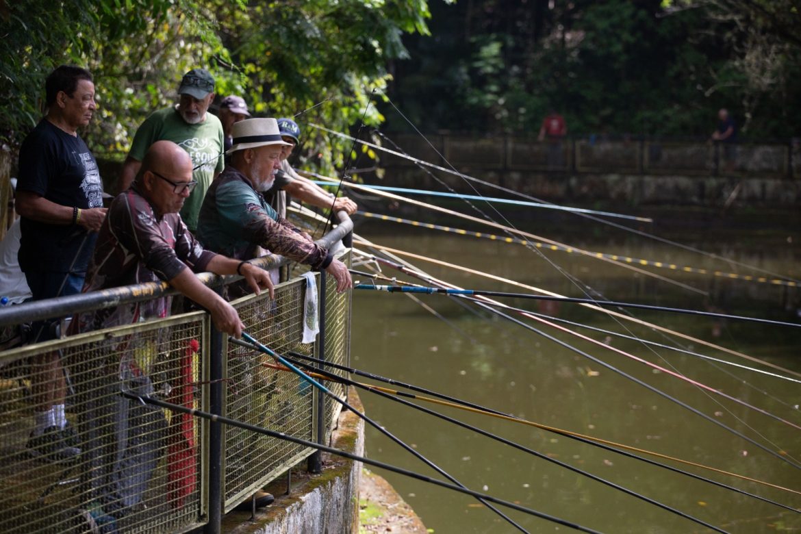 projeto ‘pesque e não pague’ do zoo volta redonda recebe reforço de mais 200 quilos de tilápia cris oliveira secom12