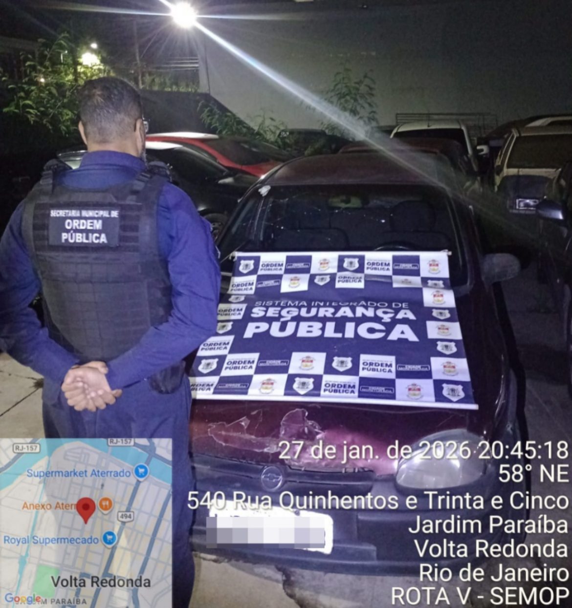ações integradas resultam na recuperação de dois veículos furtados em volta redonda divulgaÇÃo semop
