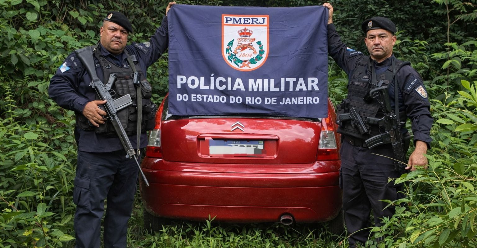24.cf.res.polÍcia.veículo roubado na dutra é recuperado.divulgaÇÃopm